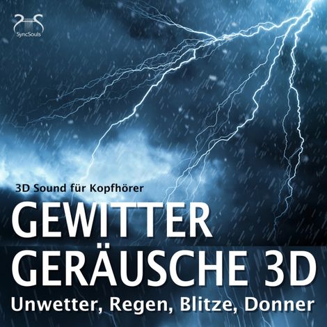 Hörbüch “Gewitter Geräusche 3D, Unwetter, Regen, Blitze, Donner - 3D Sound für Kopfhörer – Regen Macher, Torsten Abrolat”