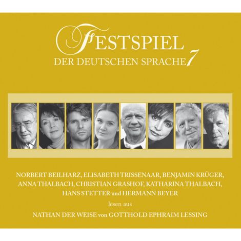 Hörbüch “Festspiel der deutschen Sprache, Vol. 7: Nathan der Weise – Gotthold Ephraim Lessing”