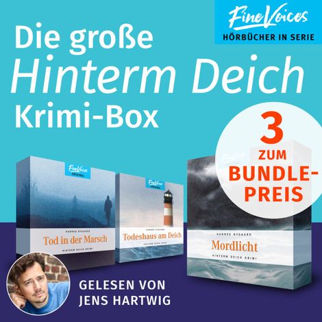 Hörbüch “Die große Hinterm Deich Krimi-Box - Tod in der Marsch + Vom Himmel hoch + Mordlicht (Ungekürzt) – Hannes Nygaard”