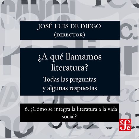 Hörbüch “¿Cómo se integra la literatura a la vida social? - ¿Para qué sirve la literatura? - Todas las preguntas y algunas respuestas, Parte 6 – José Luis De Diego”