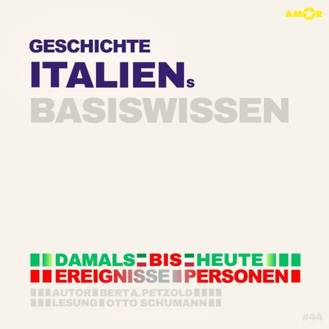 Hörbüch “Geschichte Italiens - Damals bis heute. Ereignisse, Personen, Zusammenhänge - Basiswissen (ungekürzt) – Bert Alexander Petzold”
