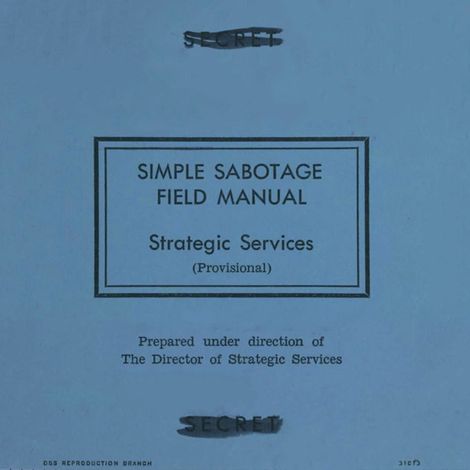 Hörbüch “Simple Sabotage Field Manual (Unabridged) – Office of Strategic Services”