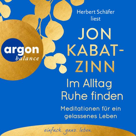 Hörbüch “Im Alltag Ruhe finden - Meditationen für ein gelassenes Leben (Ungekürzte Lesung) – Jon Kabat-Zinn”