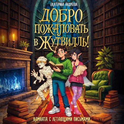 Аудиокнига «Добро пожаловать в Жутвилль! Комната с летающими письмами – Екатерина Андреева»